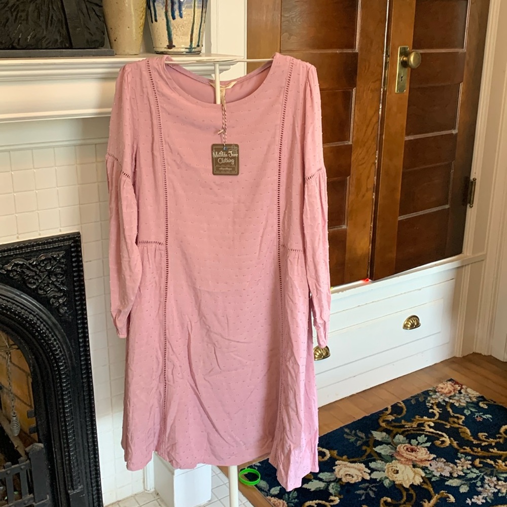 Matilda Jane Swiss dot Turn on the Charm dress. NWT. Retail 80